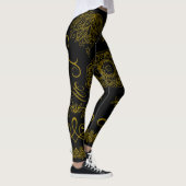 Zwart/Goud Mandala Leggings (Rechts)