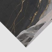 Zwart Goud Marmer Landschap Tissuepapier (Detail)