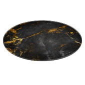 Zwart Goud Marmer, Natuurlijk Patroon. Snijplank (Hoek)