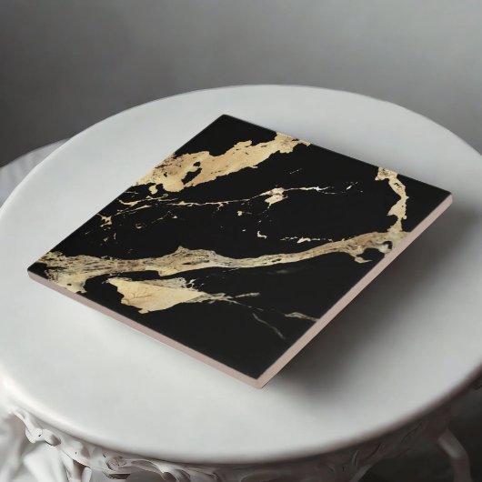 Zwart & Goud Marmer Prestige Keramische Tegels Tegeltje