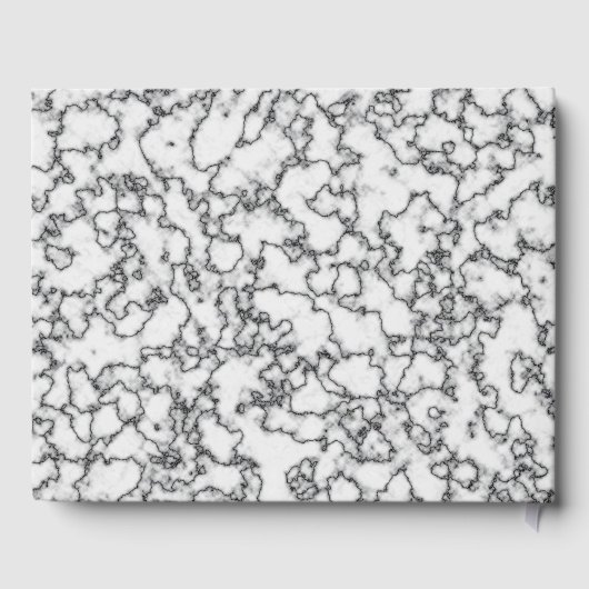 Zwart Goud Marmer Uitvaart Gastenboek (Achterkant)