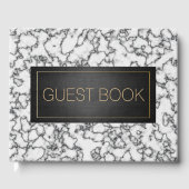 Zwart Goud Marmer Uitvaart Gastenboek (Voorkant)