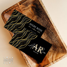 Zwart Goud Marmeren Agaat Cosmetologist Beauty