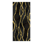 Zwart & Goud Marmeren Agaat Schoonheidssalon Prijs Reclamekaart (Achterkant)