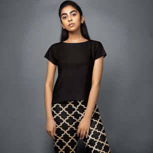 Zwart & Goud Marokkaans Patroon Leggings