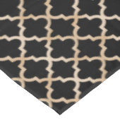 Zwart & Goud Marokkaans Patroon Tafelkleed (Gekanteld)