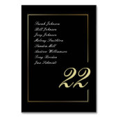 Zwart Goud Minimal Bold Script Typografie Trouwen Kaart (Voorkant)