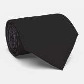 Zwart & Goud Minimalistisch Eenvoudig Modern Eigen Stropdas (Opgerold)