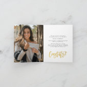 Zwart Goud Modern Afstuderen fotoklasse van Aankondiging (Binnen)