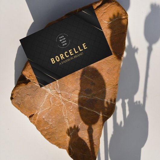 Zwart & Goud Modern Elegant Visitekaartje