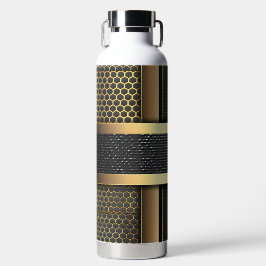 ZWART & GOUD MODERN GESTREEPT UITERLIJK PATROON WATERFLES