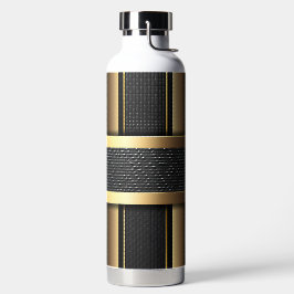 ZWART & GOUD MODERN GESTREEPT UITERLIJK PATROON WATERFLES