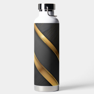 ZWART & GOUD MODERN GESTREEPT UITERLIJK PATROON WATERFLES