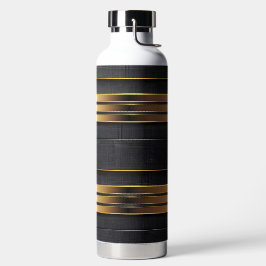 ZWART & GOUD MODERN GESTREEPT UITERLIJK PATROON WATERFLES