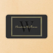 Zwart Goud Modern Minimalistisch Elegant Professio Visitekaartje