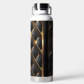 ZWART & GOUD MODERN WEAVE LOOK PATROON WATERFLES (Achterkant)