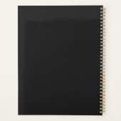 Zwart & Goud Moderne Productiviteit Planner (Achterkant)