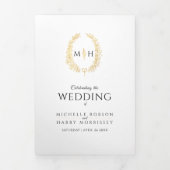 Zwart goud monogram krans verhaal & programma brui (Cover)