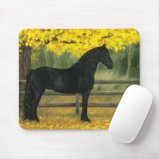 Zwart goud - mousepad muismat (Met muis)