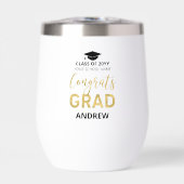 Zwart & Goud | Naam Gefeliciteerd Afstudeerder Afs (Voorkant)