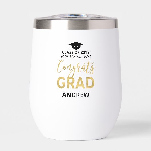 Zwart & Goud | Naam Gefeliciteerd Afstudeerder Afs