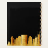 Zwart goud Nashville skyline business logo Planner (Achterkant)