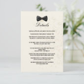 Zwart & Goud New Years Eve Details Informatiekaartje (Staand voorkant)