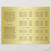 Zwart & goud ontwerp, Logo of Foto Brochures, (Achterkant)