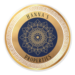 Zwart goud op maat keramische knop