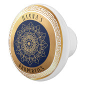 Zwart goud op maat keramische knop (Rechts)