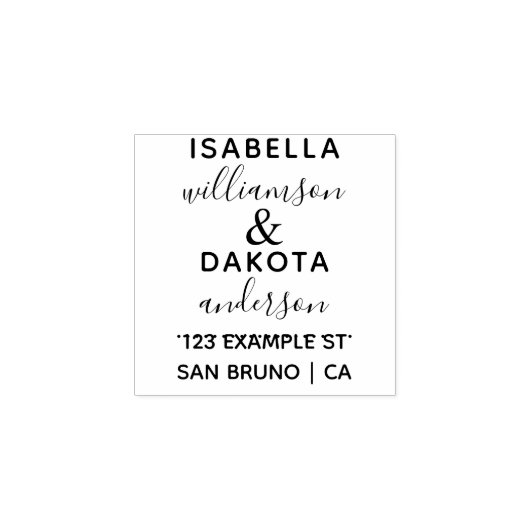 Zwart & Goud Polka Elegante Bruidsjurk Bruiloft Rubberstempel (Afrduk)