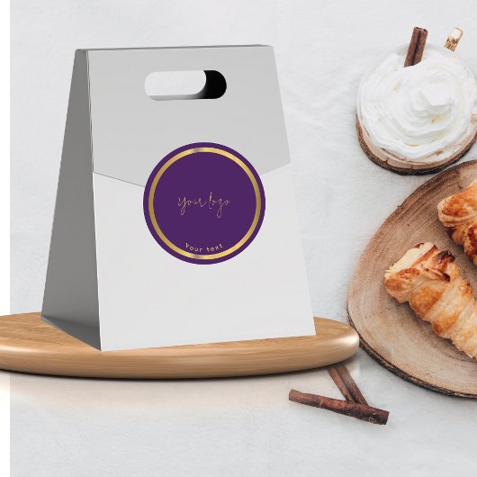 Zwart & goud premium chocolade business Sticker