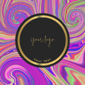 Zwart & goud premium chocolade business Sticker