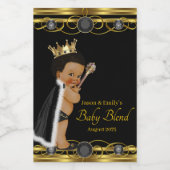 Zwart Goud Prins Mini Wijnfles Etiketten (Enkel label)