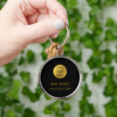 Zwart Goud Professioneel Makelaardij Zakelijk Sleutelhanger (Hand)