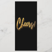 Zwart & Goud Programma 3d Goud Tex Minimalistisch  (Achterkant)