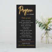 Zwart & Goud Programma 3d Goud Tex Minimalistisch  (Staand voorkant)