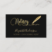 Zwart goud QR-code: Noteerbare leninggever zwarte  Visitekaartje (Voorkant)