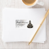 Zwart & Goud Quinceañera Meisje Etiket (Insitu)