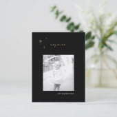 Zwart & Goud Radiant Joice Christmas Briefkaart (Staand voorkant)