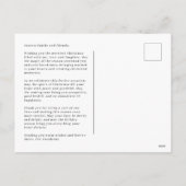 Zwart & Goud Radiant Joice Christmas Briefkaart (Achterkant)