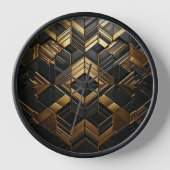 Zwart Goud Retro Klok (Voorkant)