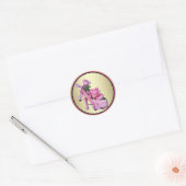 Zwart Goud Roze Rose Stickers (Envelop)