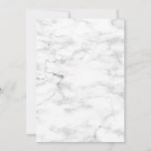 Zwart Goud Script Marmeren Repetitie Diner Uitnodi Kaart (Achterkant)