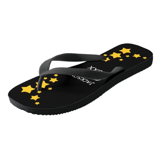 Zwart & Goud Senior Class Teenslippers (Schuin)