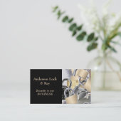 Zwart Goud Slotenmaker Visitekaartje (Staand voorkant)