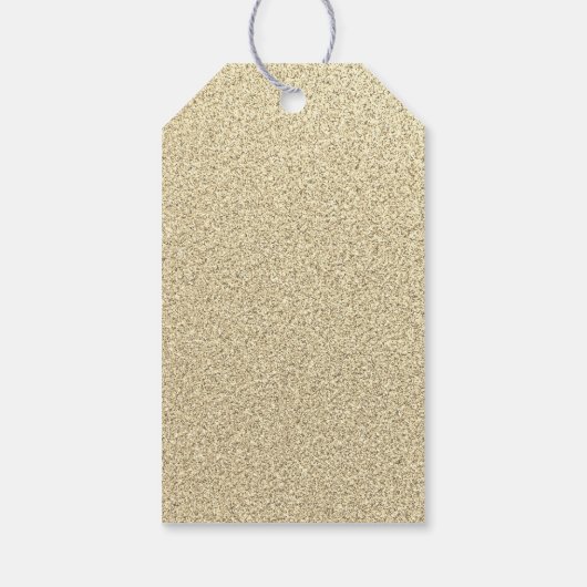 Zwart Goud Sparkle Jurk Quinceanera Labels Cadeaulabel (Achterkant)