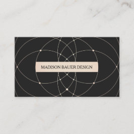 Zwart Goud Stijlvolle Designer Visitekaartje