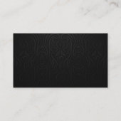 Zwart & Goud Tattoo Kunstenaar Crown Skull Tattoo  Visitekaartje (Achterkant)