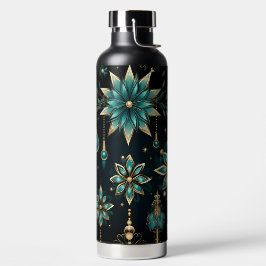 ZWART GOUD TEAL KERSTVERSIERINGEN WATERFLES